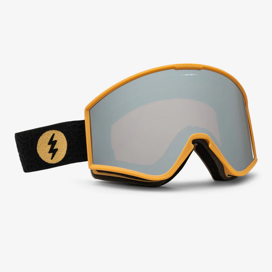 Electric EK1 Goggle - Flood Black Gum/Silver Chrome + Yellow Lens