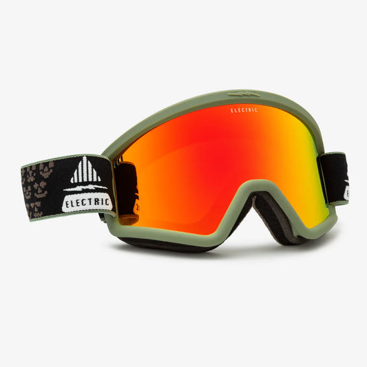 Electric Hex Goggle - Drama Moss Black/Red Chrome + Rose Lens