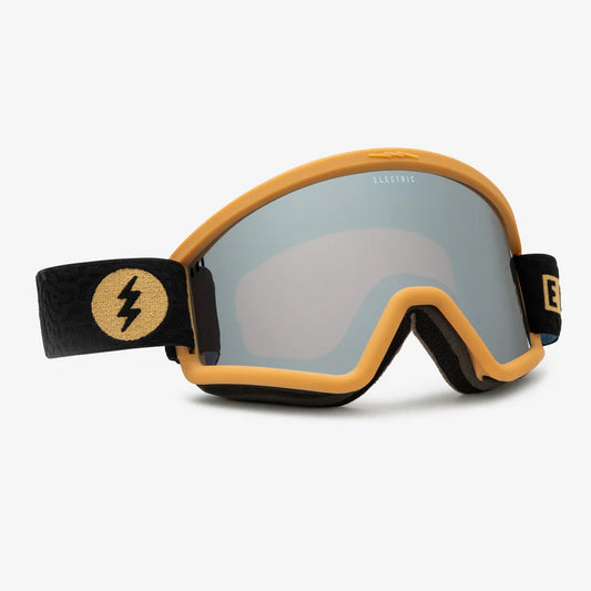 Electric Hex Goggle - Flood Black Gum/Silver Chrome + Yellow Lens