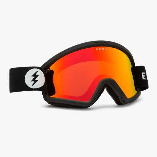 Electric Hex Goggle - Matte Black/Red Chrome + Rose Lens