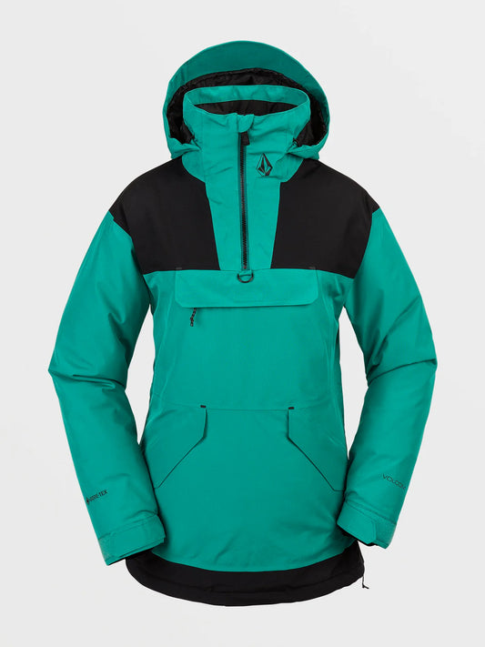Volcom Womens Fern Insulated Gore Pullover Jacket - Vibrant Green