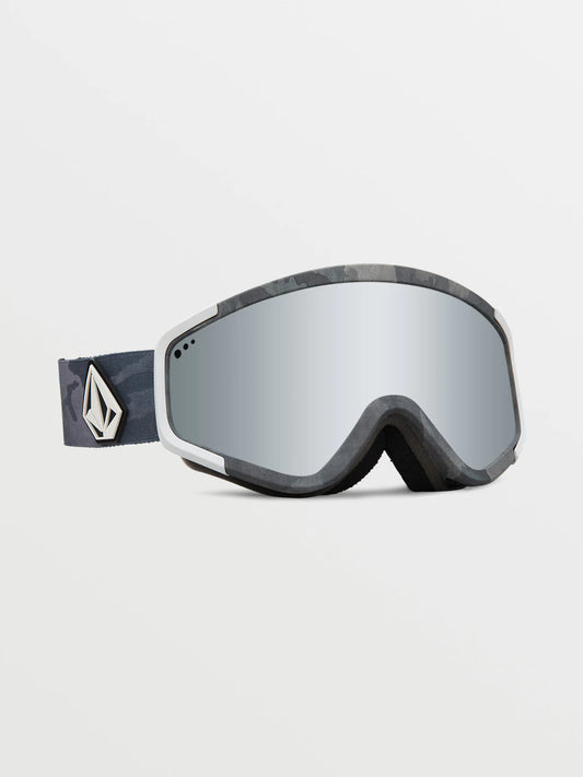 Volcom Attunga Goggle - Cloudwash Camo + BL Yellow - Silver Chrome