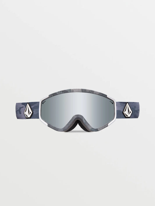 Volcom Attunga Goggle - Cloudwash Camo + BL Yellow - Silver Chrome