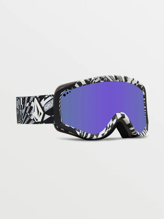 Volcom Attunga Youth Goggle - Lilac/Storm + BL Yellow - Purple Chrome