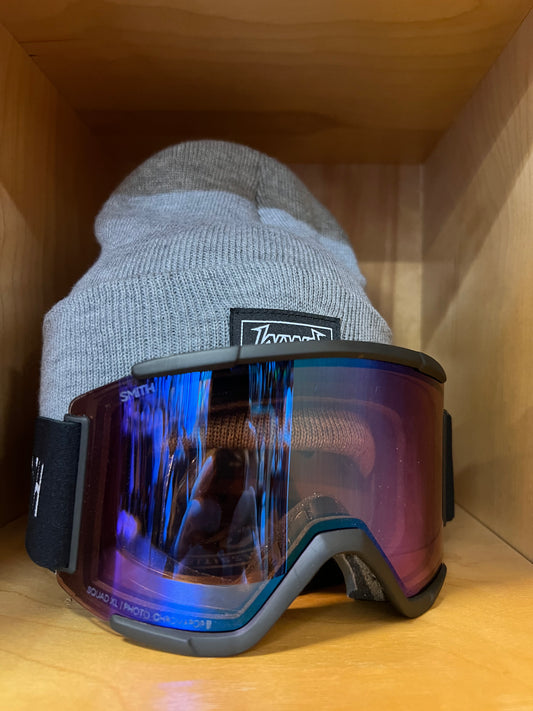 Smith Squad XL - Black + ChromaPop Pro Photochromic Blue Mirror