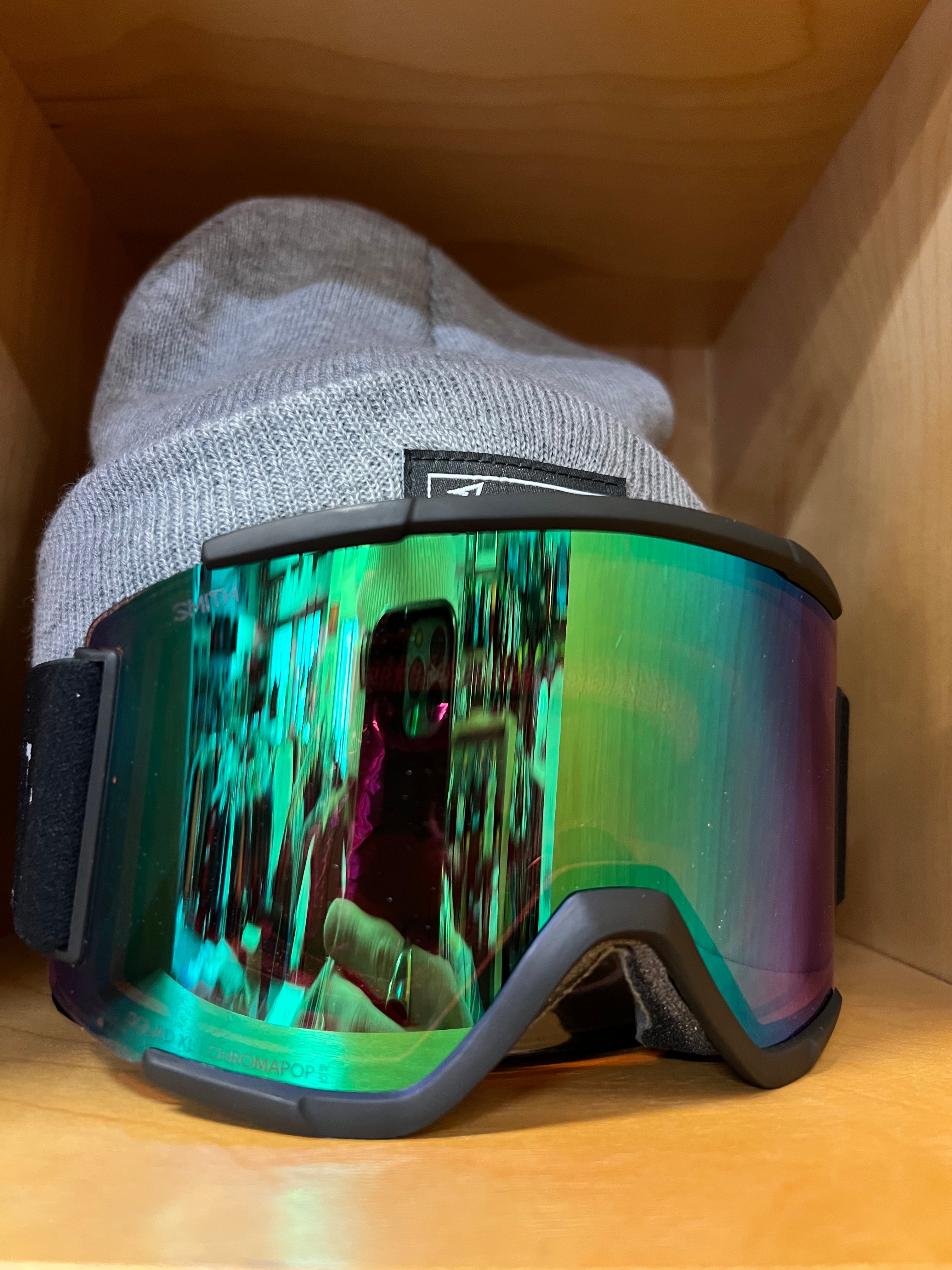 Smith Squad XL - Black + ChromaPop™ Everyday Green Mirror + Storm
