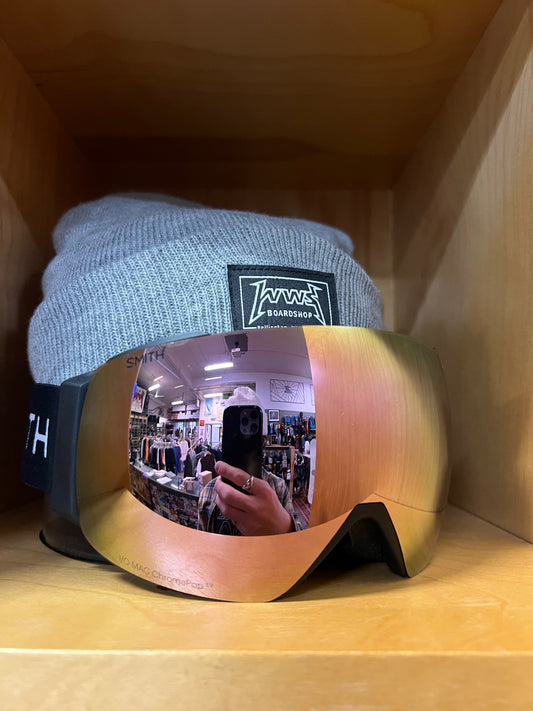 Smith I/O Mag - Black + ChromaPop™ Everyday Rose Gold Mirror + Storm Blue Sensor Mirror