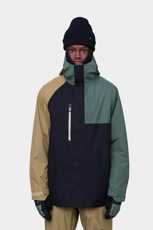 686 Mens GORE-TEX Core Shell Jacket - Cypress Sage Colorblock
