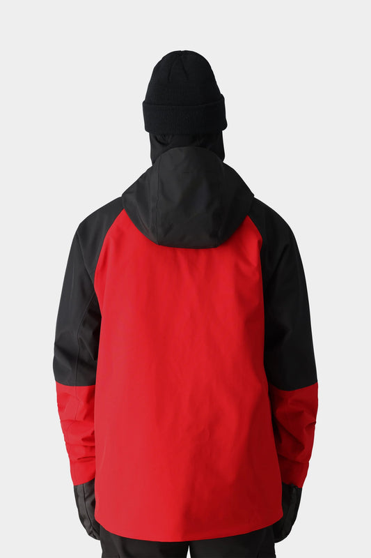 686 Mens Hydra Termagraph Jacket - True Red Colorblock