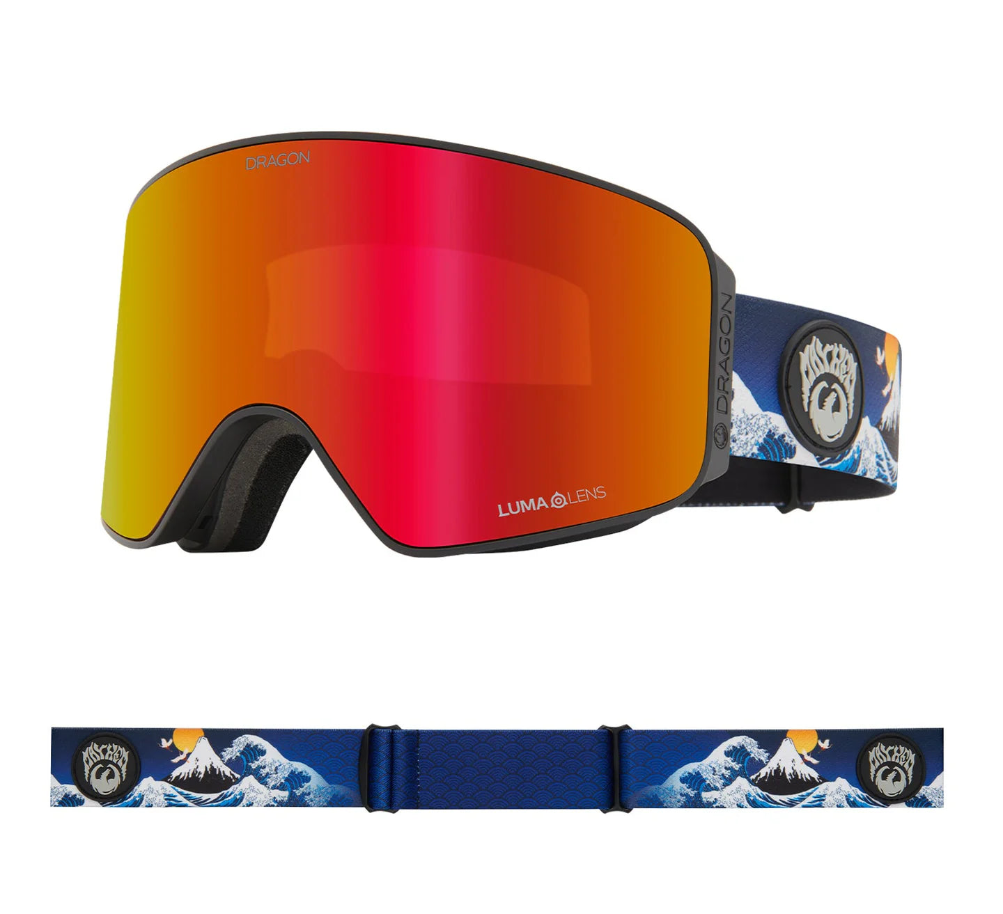 Dragon NFX MAG Goggles - Mayhem Collab/Lumalens Red Ion + Lumalens Yellow