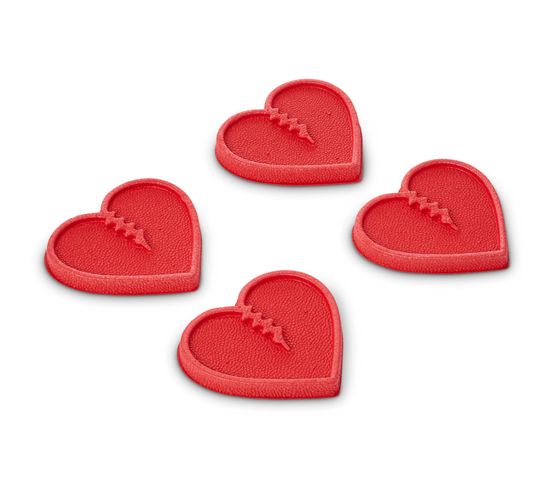 Crab Grab Mini Hearts Stomp Pad - Red