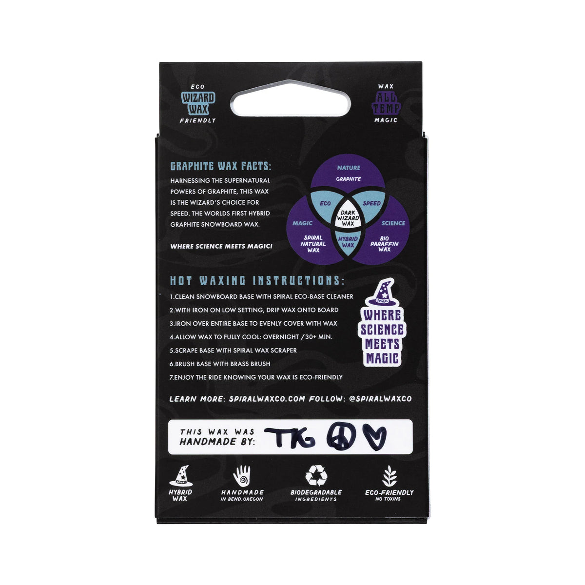 Spiral Dark Wizard Graphite Wax - Universal Temp