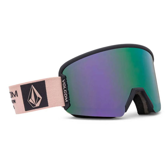 Volcom Garden 2 Goggle - Adobe Rose Charcoal/Purple Chrome + Rose Lens