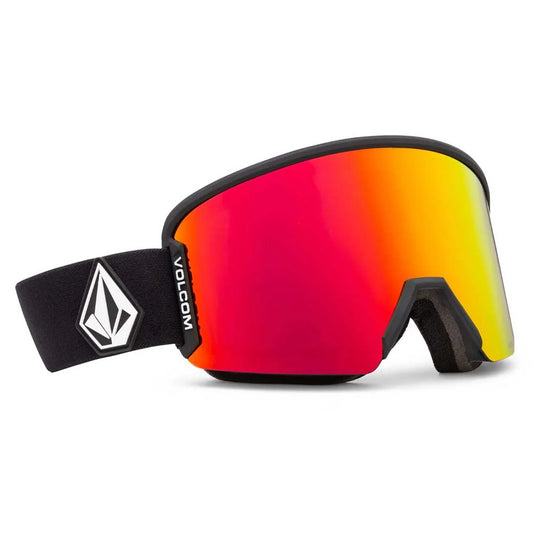 Volcom Garden 2 Goggle - Matte Black/Red Chrome + Yellow Lens