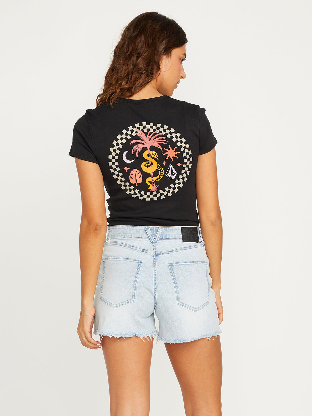 Volcom Stone Step Hirise Shorts - Stone Light