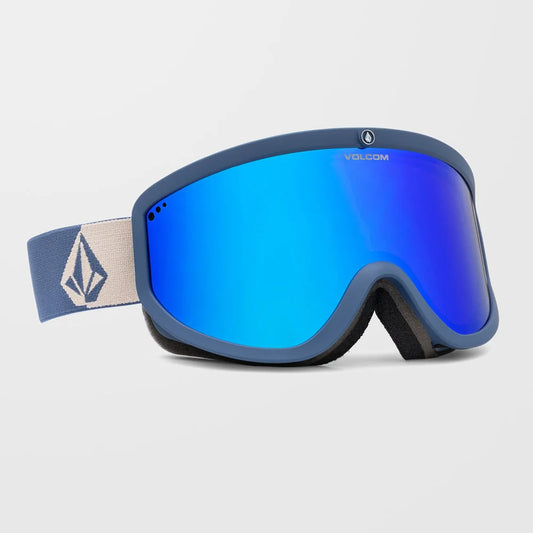 Volcom Footprints Goggle - Indigo Stone/Blue Chrome + Yellow Lens