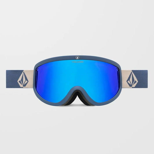Volcom Footprints Goggle - Indigo Stone/Blue Chrome + Yellow Lens