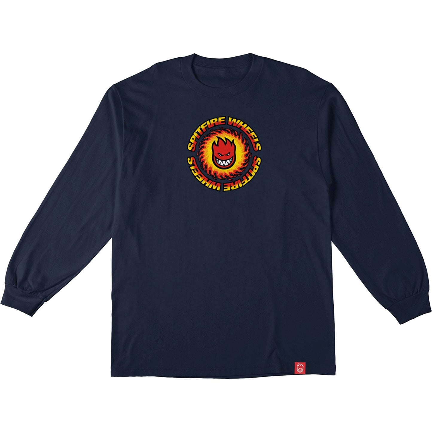 Spitfire OG Fireball Navy/Red Long Sleeve Tee
