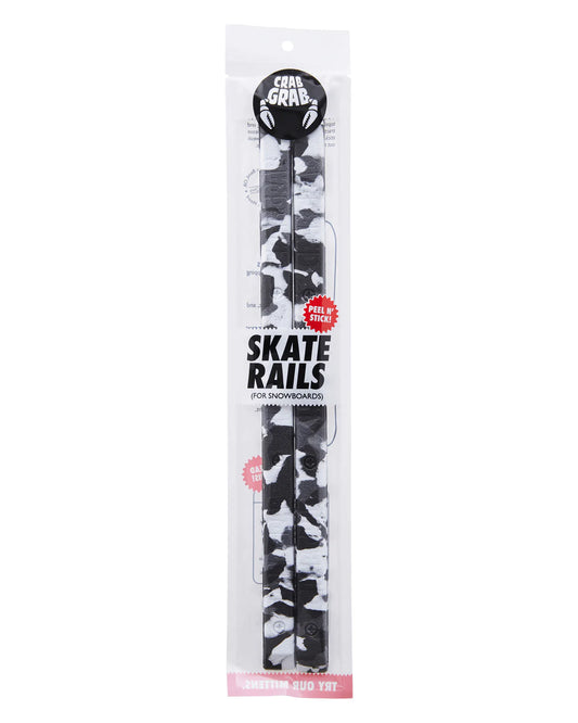 Crab Grab Skate Rails Stomp Pad - Black White Swirl