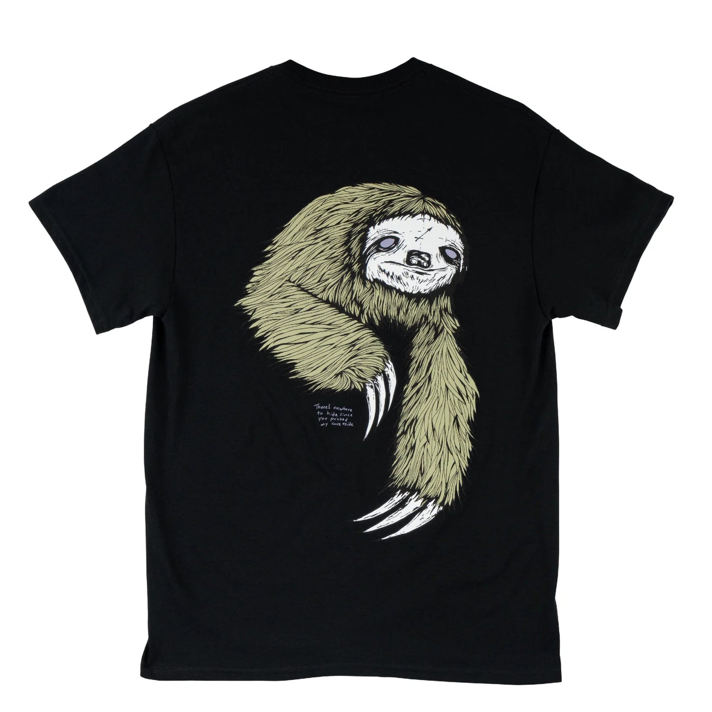 Welcome Sloth Tee - Black/Sage