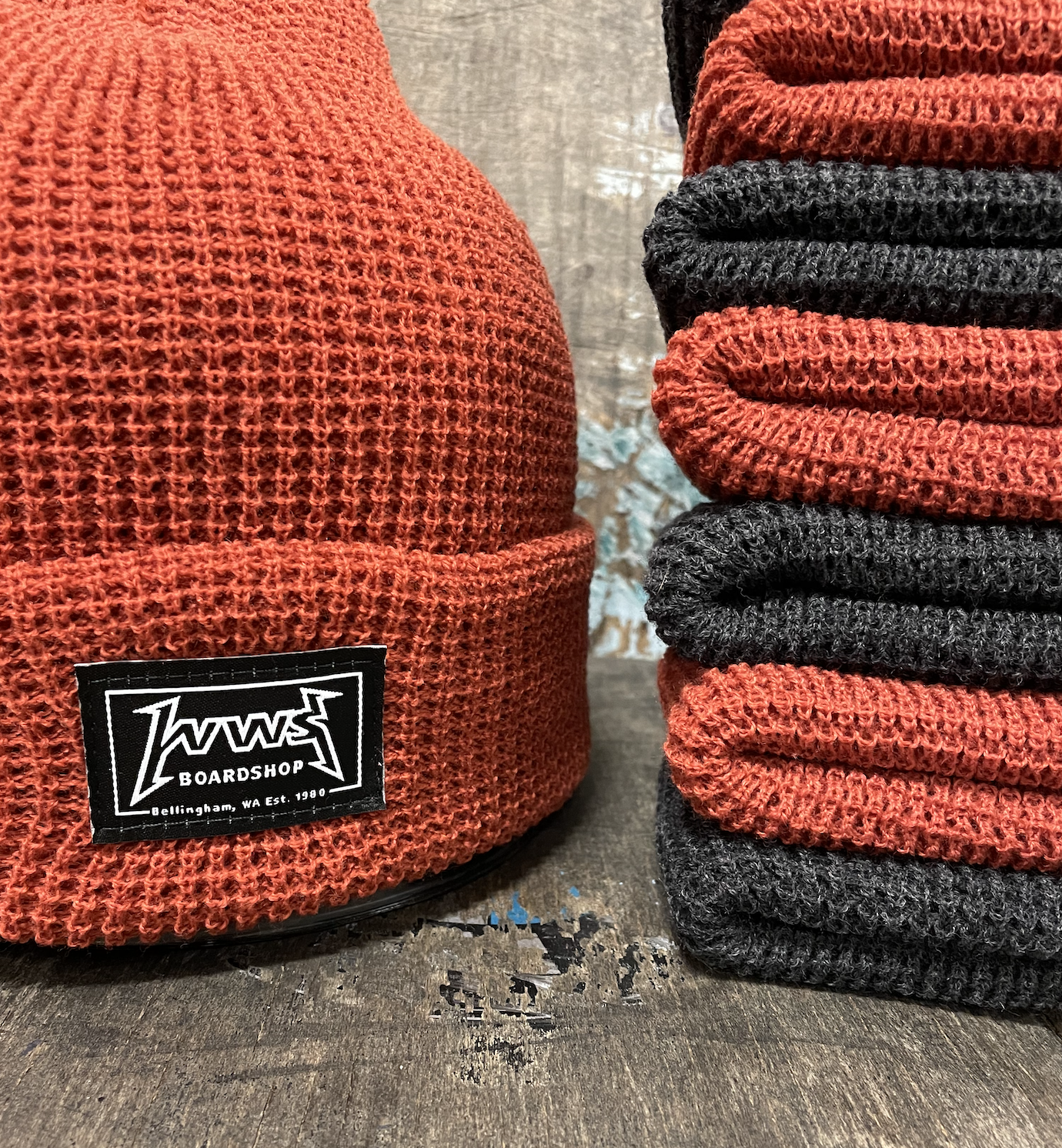WWS Waffle Cuffed Beanie