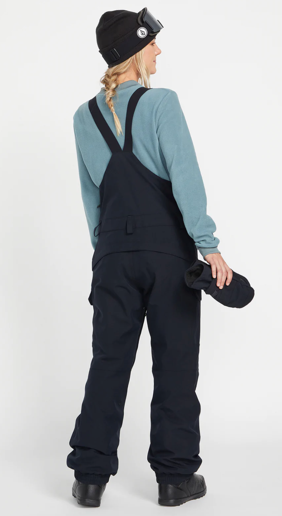 Volcom Womens Creston 3D Stretch Bib Overall - Black