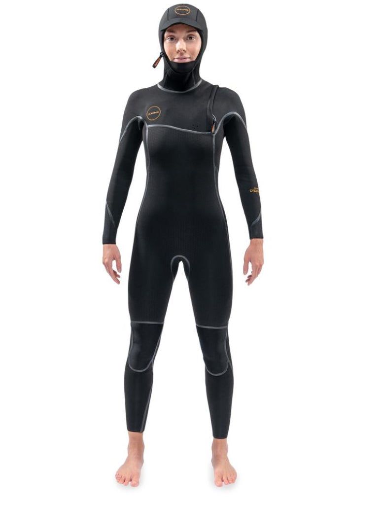 Dakine Womens Cyclone Zip Free Hooded 5/4 Wetsuit