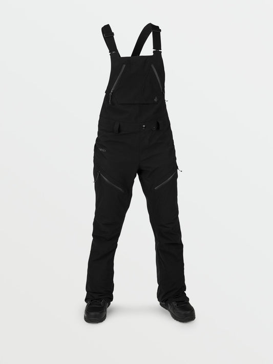 Volcom Womens Elm Stretch Gore Bib Overall - Black