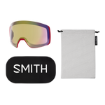 Smith 4D Mag Goggle - Black + ChromaPop Sun Red Mirror / ChromaPop Storm Yellow Flash