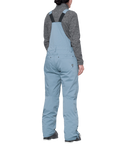 686 Womens Black Magic Insulated Bib - Steel Blue Geo Jacquard