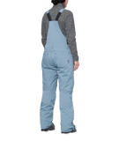 686 Womens Black Magic Insulated Bib - Steel Blue Geo Jacquard