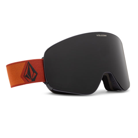 Volcom Odyssey Goggle - Redwood Caramel/Dark Grey + Rose Lens