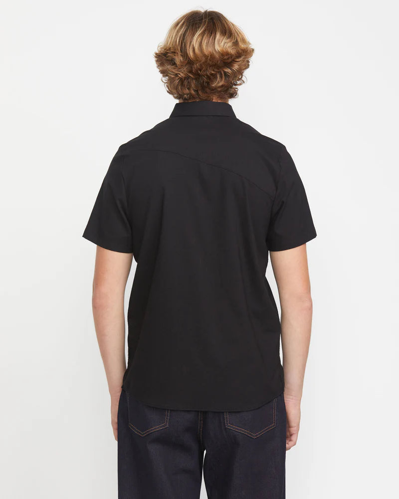 Volcom Everett Oxford Short Sleeve Shirt - New Black