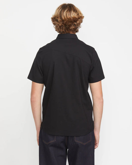 Volcom Everett Oxford Short Sleeve Shirt - New Black