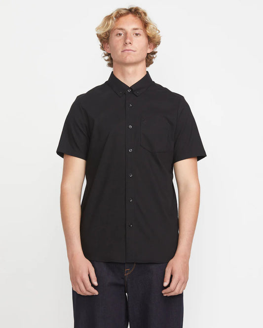 Volcom Everett Oxford Short Sleeve Shirt - New Black