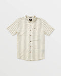 Volcom Rambler Short Sleeve Button-Up Shirt - Dirty White
