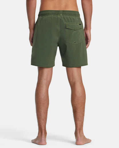 RVCA VA Pigment Elastic Waist Boardshort 17" - Olivine