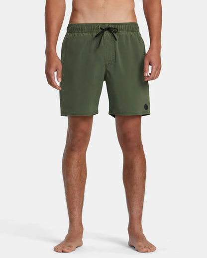 RVCA VA Pigment Elastic Waist Boardshort 17" - Olivine