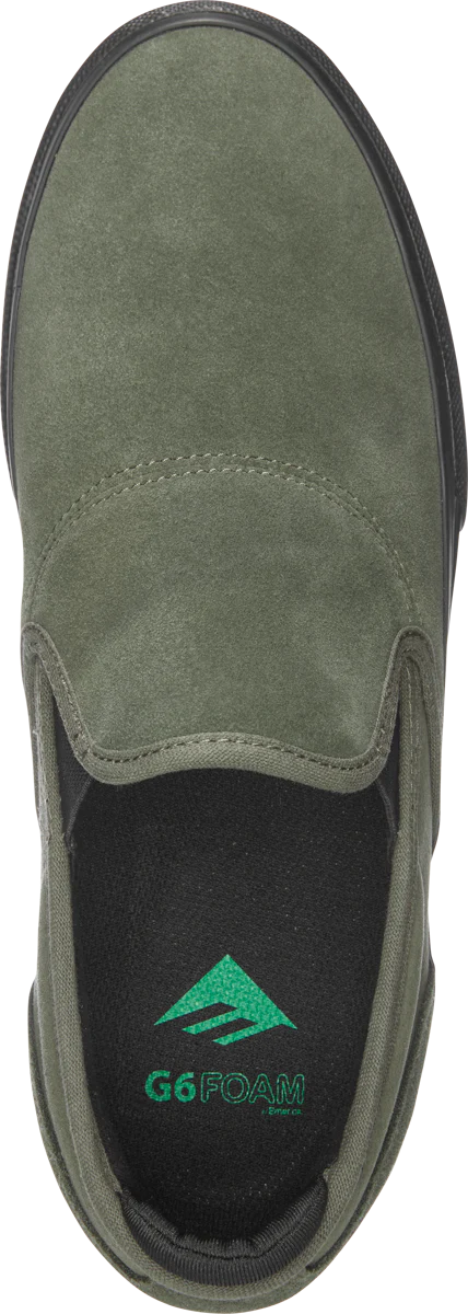 Emerica Wino G6 Slip-On - Olive/Black