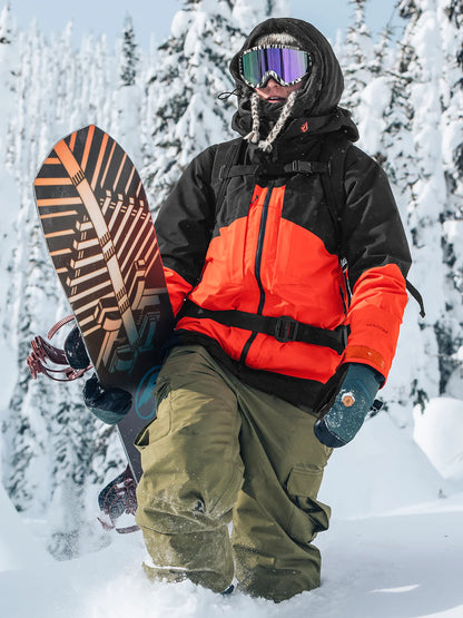 Volcom Womens Aw 3-in-1 GORE-TEX Jacket - Orange Shock