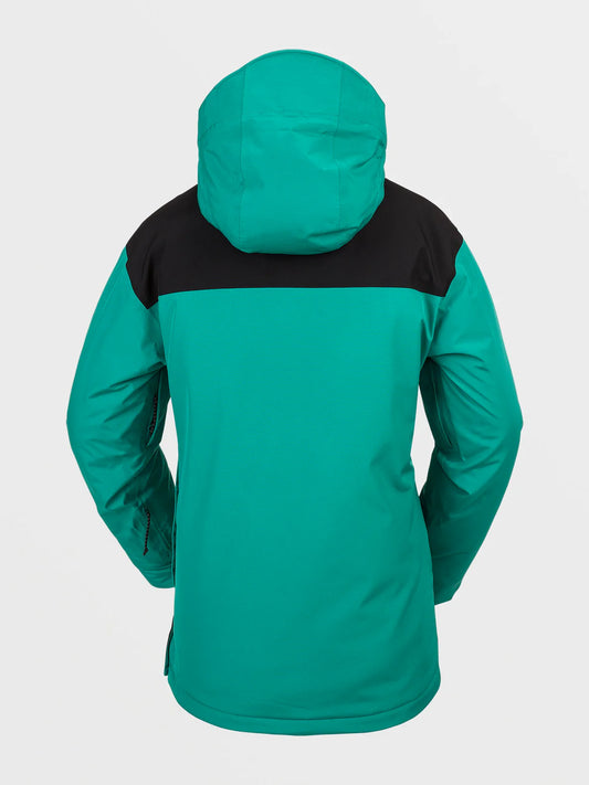 Volcom Womens Fern Insulated Gore Pullover Jacket - Vibrant Green