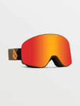 Volcom Odyssey Goggle 2024 - Military Gold + BL Yellow- Red Chrome
