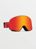 Volcom Odyssey Goggle 2024 - Orange/Brown + BL Yellow- Red Chrome