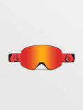 Volcom Odyssey Goggle 2024 - Orange/Brown + BL Yellow- Red Chrome