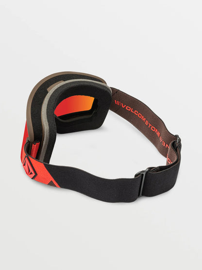 Volcom Garden Goggle 2024 - Orange/Brown + BL Yellow - Red Chrome