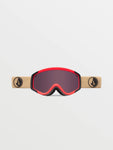 Volcom Attunga Youth Goggle - Orange Shock/Sand + BL Yellow - Light Bronze