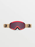 Volcom Attunga Youth Goggle - Orange Shock/Sand + BL Yellow - Light Bronze