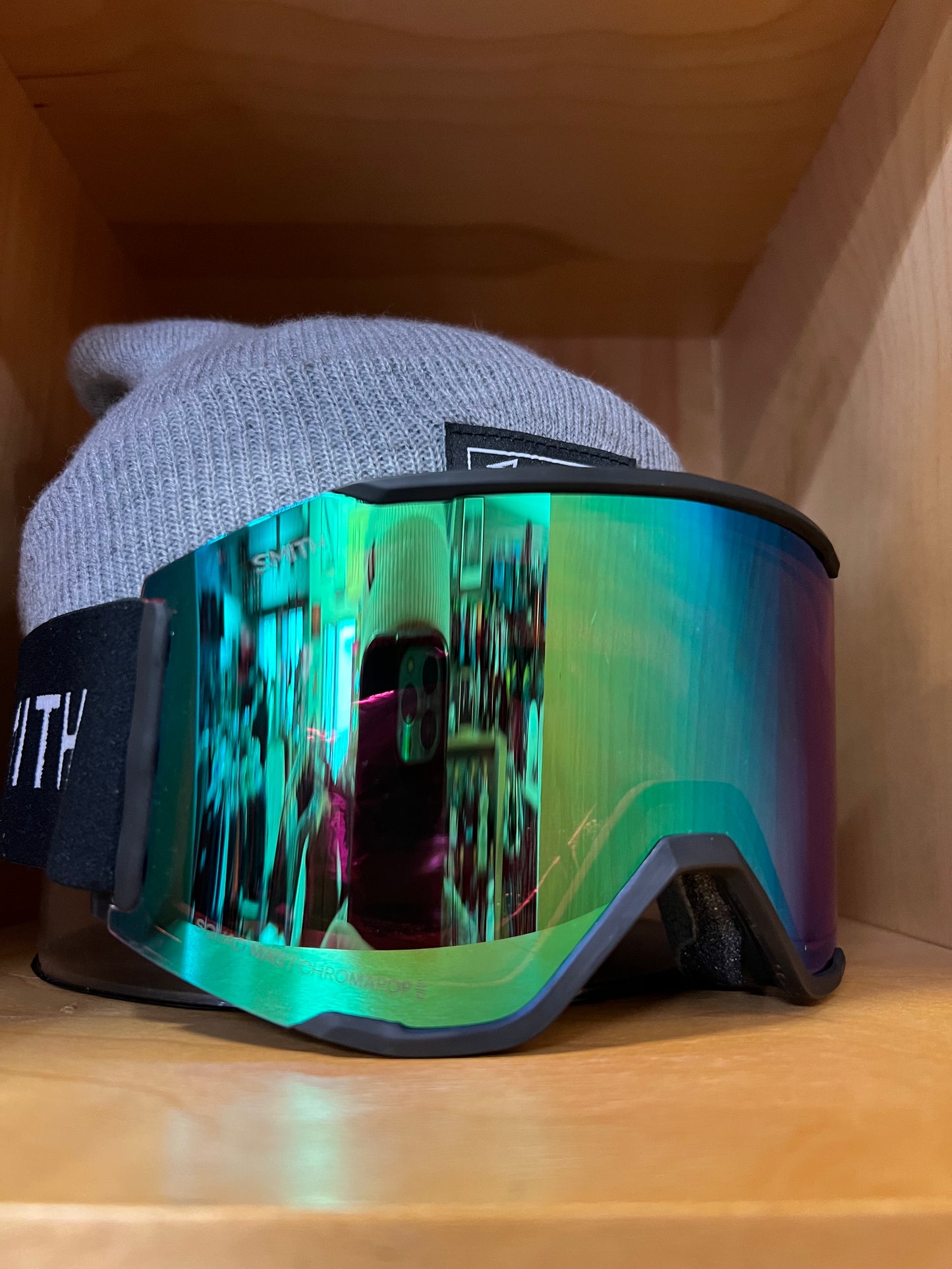 Smith Squad Mag - Black + ChromaPop™ Everyday Green Mirror + Storm Blue