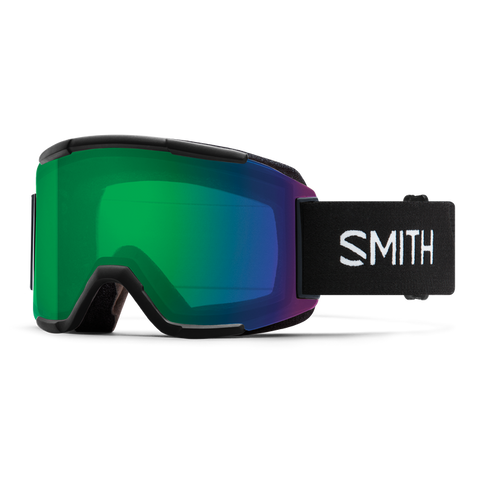 Smith Squad Goggle - Black + ChromaPop Everyday Green Mirror / Clear Lens