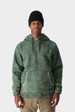 686 Mens Buttermilk Sherpa Fleece Hoodie - Cypress Green Dunes